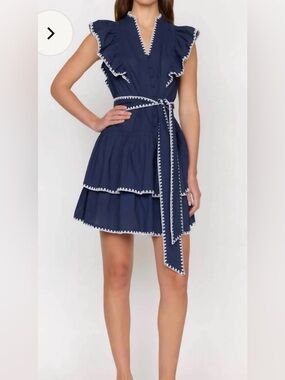 Christy Lynn Uma Ruffled Mini Dress, XS